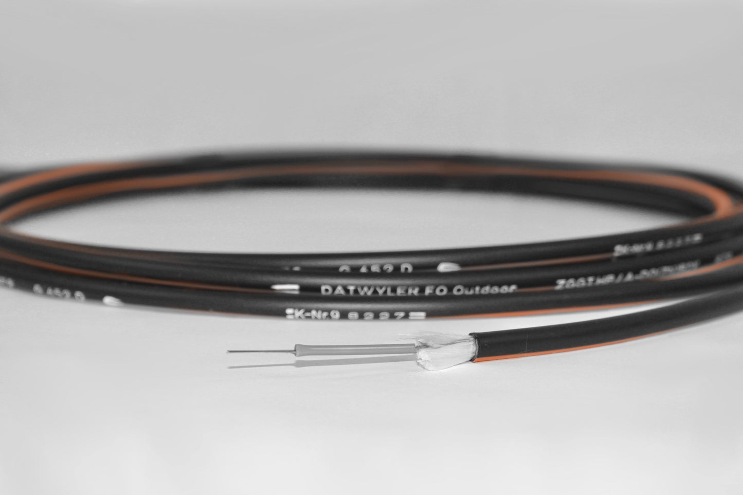 Outdoor ZGGT Bündeladerkabel, 50/125µm OM3, Fca, schwarz/orange