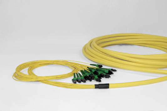 Breakoutkonfektion, 24 Fasern, 9/125µm, 1.4mm