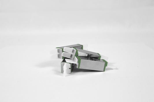 Kupplung E2000APC, compact, grün, mit Flansch