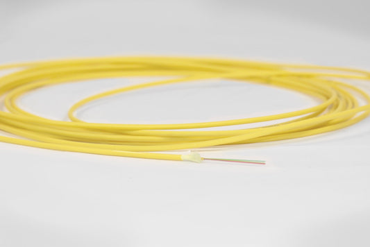 FTTH Kabel, 1x4, 9/125µm, 2.3mm, B2ca, gelb