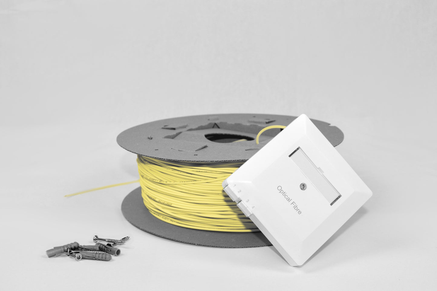 FTTH AP-Kartonspule R&M, LCAPC, 9/125µm