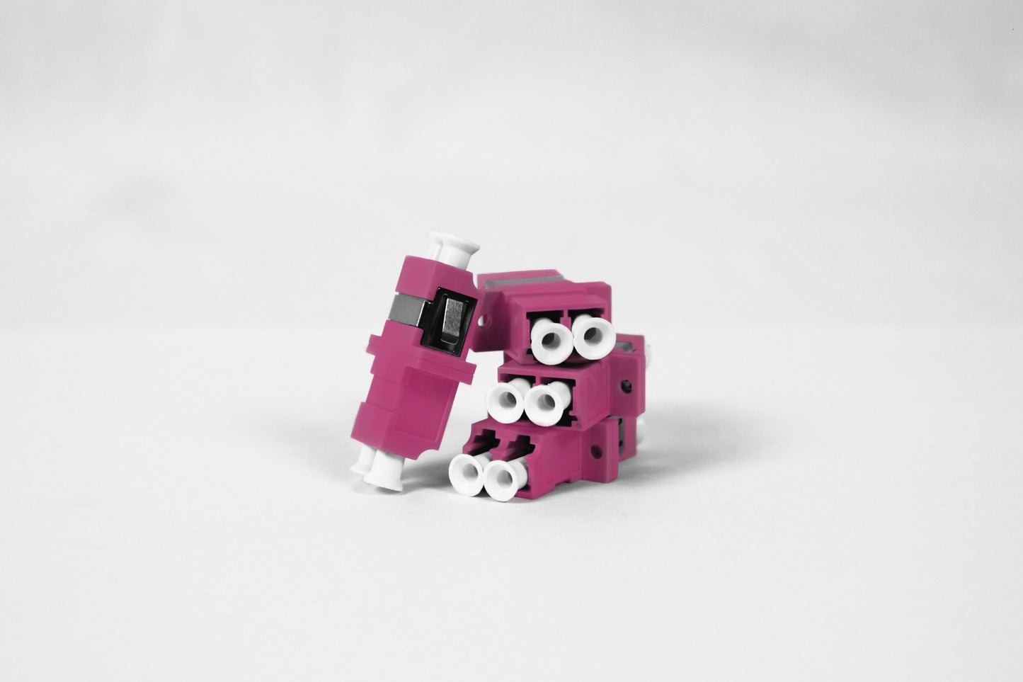 Kupplung LC, duplex, mit Flansch